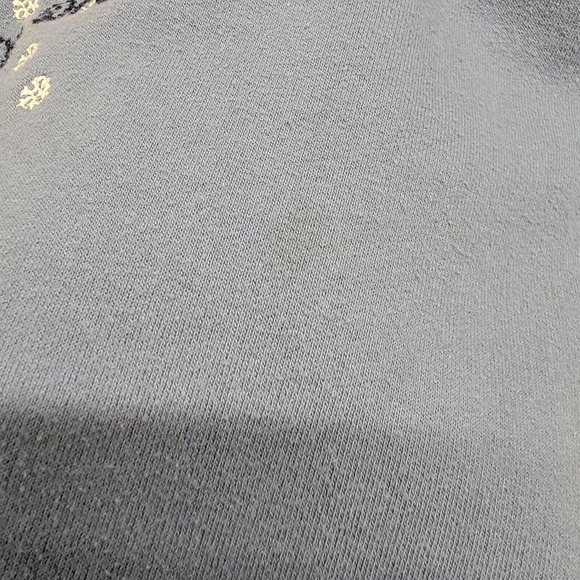 Vtg M&C Sportswear Womens Light Blue Sweatshirt Embroidered Snowman Design XL - Picture 7 of 11